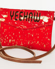 American Darling ADBGS178AU Envelope Hair-On Genuine Leather Women Bag Western Handbag Purse