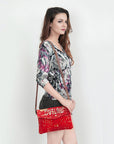 American Darling ADBGS178AV Envelope Hair-On Genuine Leather Women Bag Western Handbag Purse