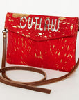 American Darling ADBGS178AV Envelope Hair-On Genuine Leather Women Bag Western Handbag Purse