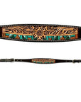 Bar H Equine Genuine Western American Leather Horse Premium Headstall & Breast Collar Set