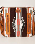 American Darling ADBGZ639 Signature Crossbody Hand Tooled Saddle Blanket Genuine Leather Women Bag Western Handbag Purse