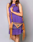 American Darling Clear Bag Hand Tooled Genuine Leather Women Bag Western Handbag Purse