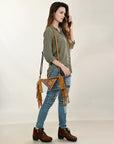 American Darling Clear Bag Hand Tooled Genuine Leather Women Bag Western Handbag Purse