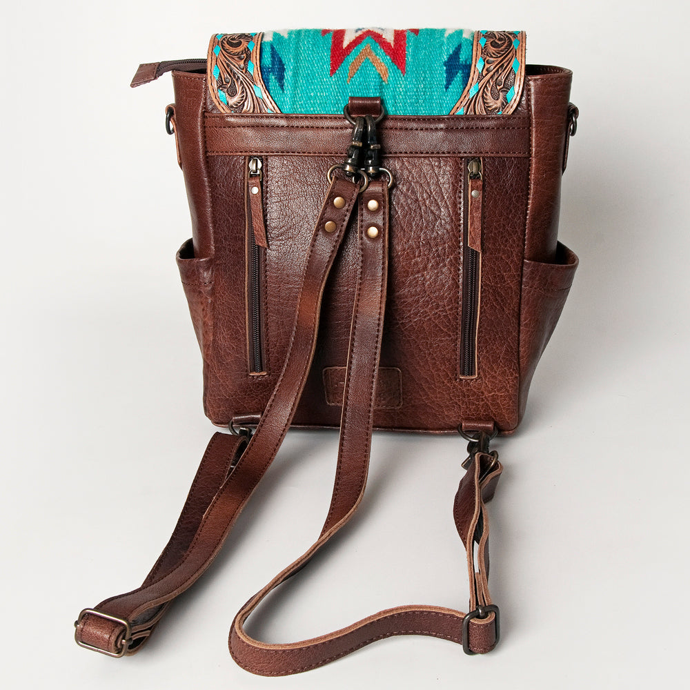 ADBG845C American Darling Saddle Blanket Hair On Genuine Leather Women Bag Western Handbag Purse