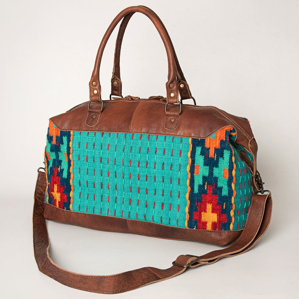 American Darling Duffel Saddle Blanket Genuine Leather Women Bag Western Handbag Purse