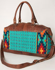 American Darling Duffel Saddle Blanket Genuine Leather Women Bag Western Handbag Purse