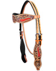 Hilason Western Horse Headstall Bridle American Leather Tan