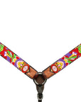 Bar H Equine Western Horse Embroidery Design Genuine American Leather Tack Set