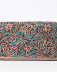 OHLAY WALLET Hand Tooled  Genuine Leather women bag western handbag purse