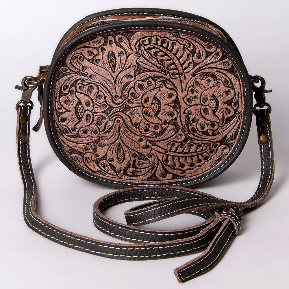 OHLAY KBG107 Canteen Hand Tooled Genuine Leather women bag western handbag purse