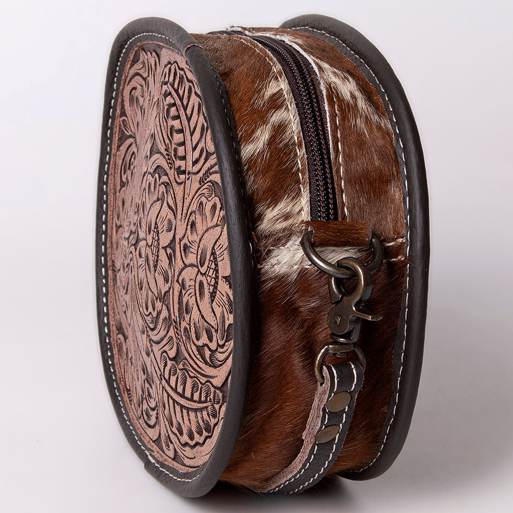 OHLAY KBG107 Canteen Hand Tooled Genuine Leather women bag western handbag purse