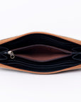 OHLAY WALLET Hand Tooled Hair-on Genuine Leather women bag western handbag purse