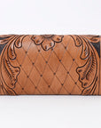 OHLAY WALLET Hand Tooled  Genuine Leather women bag western handbag purse