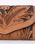 OHLAY WALLET Hand Tooled  Genuine Leather women bag western handbag purse
