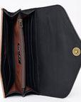 OHLAY WALLET Hand Tooled  Genuine Leather women bag western handbag purse