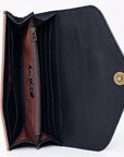 OHLAY WALLET Hand Tooled Genuine Leather women bag western handbag purse