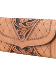 OHLAY WALLET Hand Tooled  Genuine Leather women bag western handbag purse