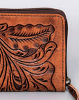OHLAY WALLET Hand Tooled  Genuine Leather women bag western handbag purse