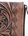 OHLAY WALLET Hand Tooled  Genuine Leather women bag western handbag purse