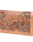 OHLAY WALLET Hand Tooled  Genuine Leather women bag western handbag purse