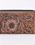 OHLAY WALLET Hand Tooled  Genuine Leather women bag western handbag purse