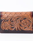 OHLAY WALLET Hand Tooled  Genuine Leather women bag western handbag purse