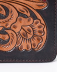 OHLAY WALLET Hand Tooled  Genuine Leather women bag western handbag purse