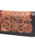 OHLAY WALLET Hand Tooled  Genuine Leather women bag western handbag purse