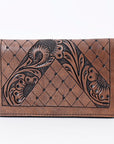 OHLAY WALLET Hand Tooled  Genuine Leather women bag western handbag purse