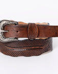 American Darling ADBL114-L Genuine American Leather Belt Men and  Women