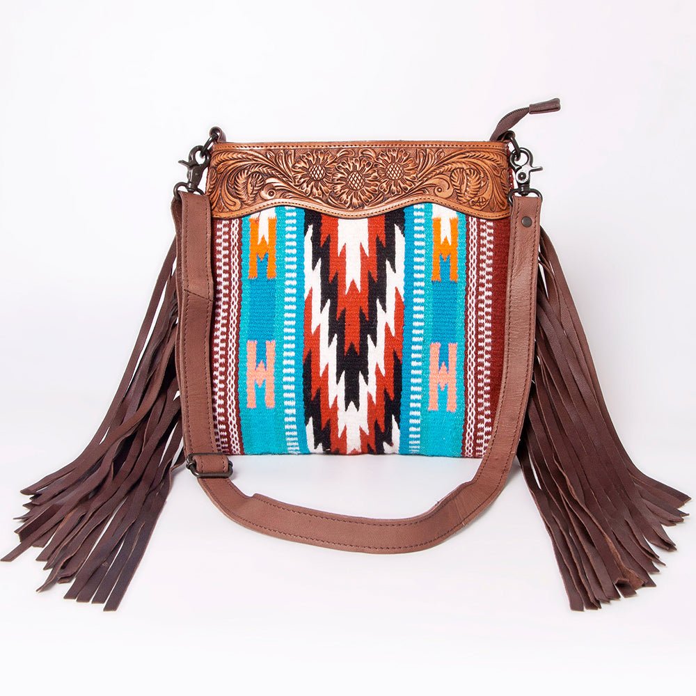 American Darling Hand Tooled Genuine Leather Women Bag Western Handbag Purse