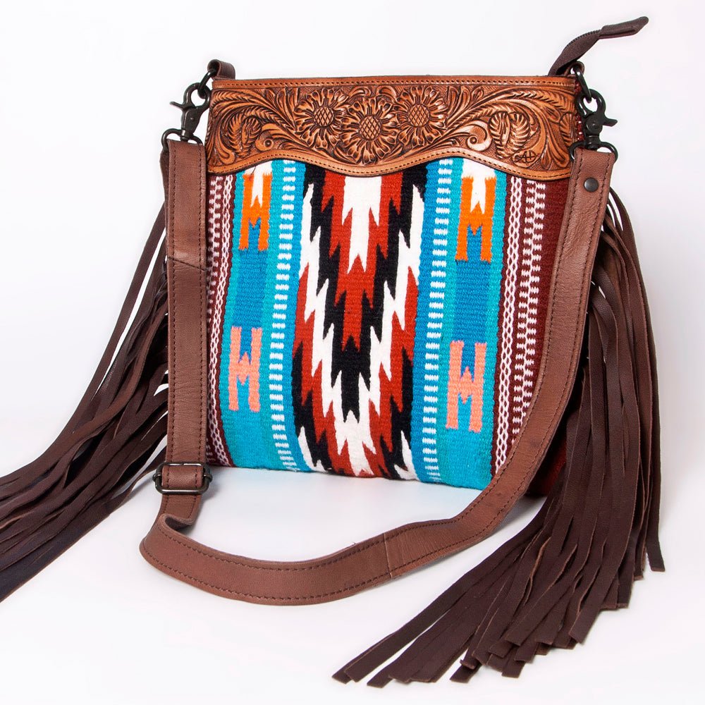 American Darling Hand Tooled Genuine Leather Women Bag Western Handbag Purse