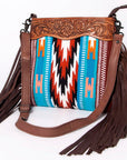 American Darling Hand Tooled Genuine Leather Women Bag Western Handbag Purse
