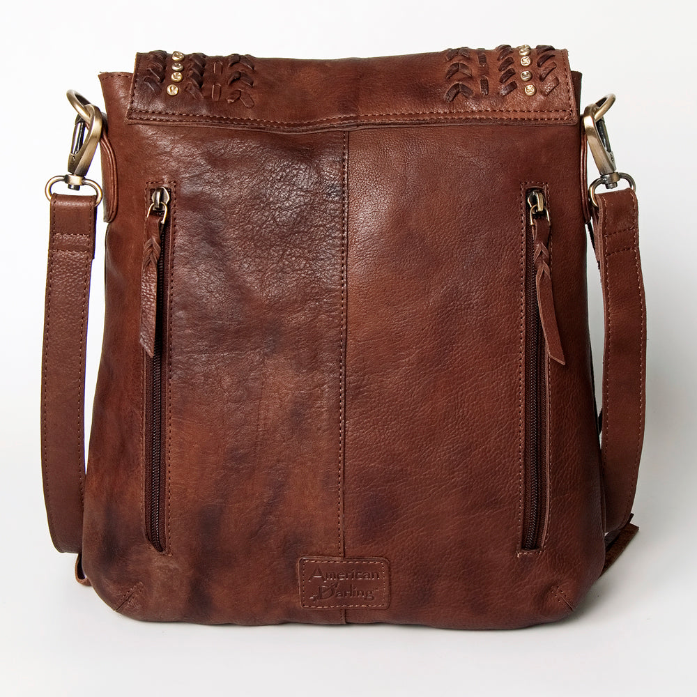American Darling Messenger Full Grain Genuine Leather Western Women Bag Handbag Purse | Cute