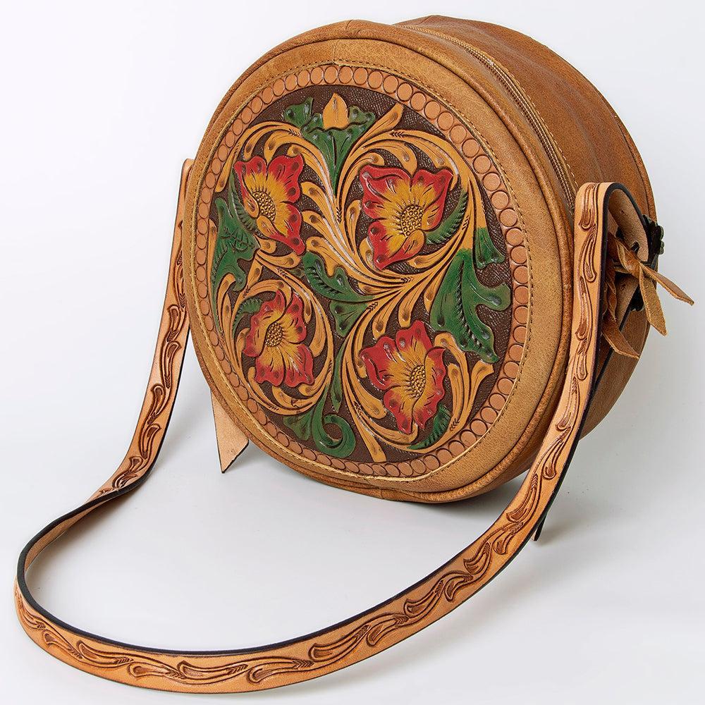 American Darling Hand Tooled Genuine Leather Women Bag Western Handbag Purse