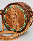 American Darling Hand Tooled Genuine Leather Women Bag Western Handbag Purse