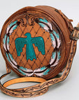 American Darling Hand Tooled Genuine Leather Women Bag Western Handbag Purse