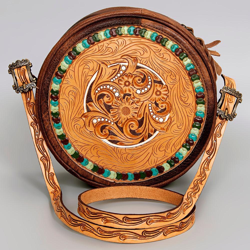 American Darling Hand Tooled Genuine Leather Women Bag Western Handbag Purse