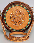 American Darling Hand Tooled Genuine Leather Women Bag Western Handbag Purse