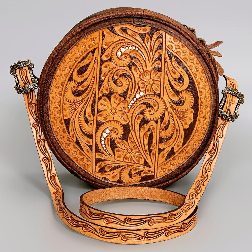 American Darling Hand Tooled Genuine Leather Women Bag Western Handbag Purse