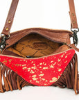 American Darling Hair On Genuine Leather Women Bag Western Handbag Purse