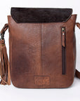 ADBG939 American Darling Hand Tooled Hair On Genuine Leather Women Bag Western Handbag Purse