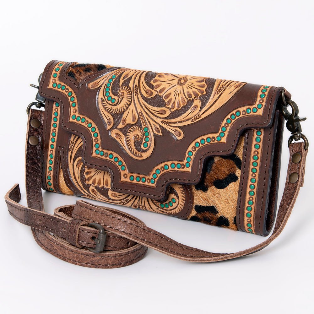 American Darling Hand Tooled Genuine Leather Women Bag Western Handbag Purse