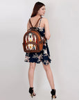ADBG944 American Darling Saddle Blanket Genuine Leather Women Bag Western Handbag Purse