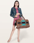 American Darling Saddle Blanket Hair On Genuine Leather Women Bag Western Handbag Purse