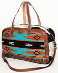 American Darling Saddle Blanket Hair On Genuine Leather Women Bag Western Handbag Purse