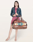 American Darling Saddle Blanket Hair On Genuine Leather Women Bag Western Handbag Purse