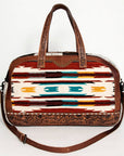 American Darling Saddle Blanket Hair On Genuine Leather Women Bag Western Handbag Purse