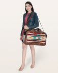 American Darling Saddle Blanket Hair On Genuine Leather Women Bag Western Handbag Purse
