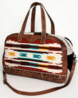 American Darling Saddle Blanket Hair On Genuine Leather Women Bag Western Handbag Purse